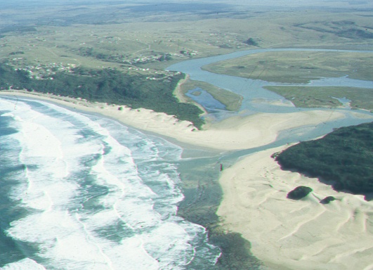 The only permanently open system and  the main source of water for this region.  The upper catchement has been damaged through improper farming practices and causes heavy silt loads.  The average estuary depth has dropped by between 0.2 and 0.5 m in the past 4 years due to silt depostion in the mouth.  This system does however carry the highest 
botanical diversity and importance of this region.